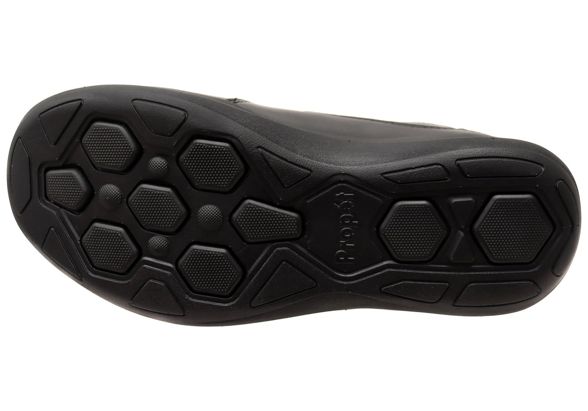 Mens Four Points Comfort 3E Extra Wide Leather Adjustable Strap Shoes