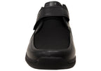 Mens Four Points Comfort 3E Extra Wide Leather Adjustable Strap Shoes