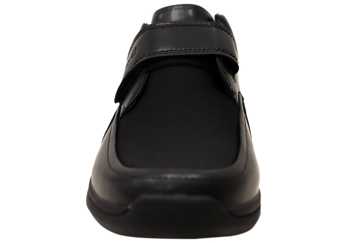 Mens Four Points Comfort 3E Extra Wide Leather Adjustable Strap Shoes