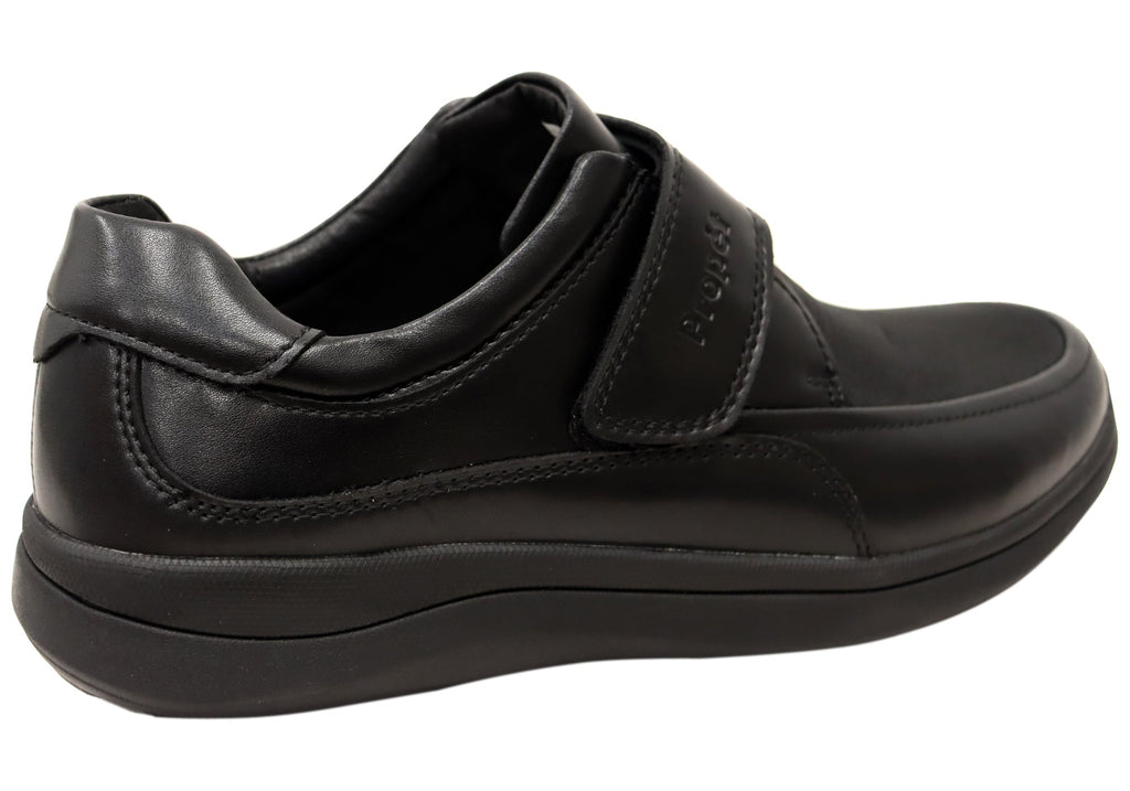 Mens Four Points Comfort 3E Extra Wide Leather Adjustable Strap Shoes