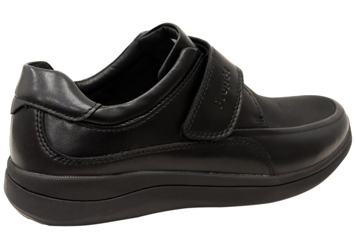 Mens Four Points Comfort 3E Extra Wide Leather Adjustable Strap Shoes
