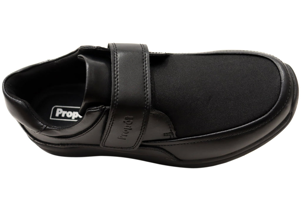 Mens Four Points Comfort 3E Extra Wide Leather Adjustable Strap Shoes