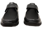 Mens Four Points Comfort 3E Extra Wide Leather Adjustable Strap Shoes