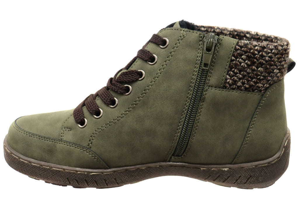 Aegen Womens Comfortable Ankle Boots