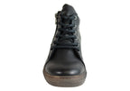 EG1570 Womens Flat Leather European Ankle Boots