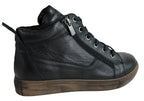 EG1570 Womens Flat Leather European Ankle Boots