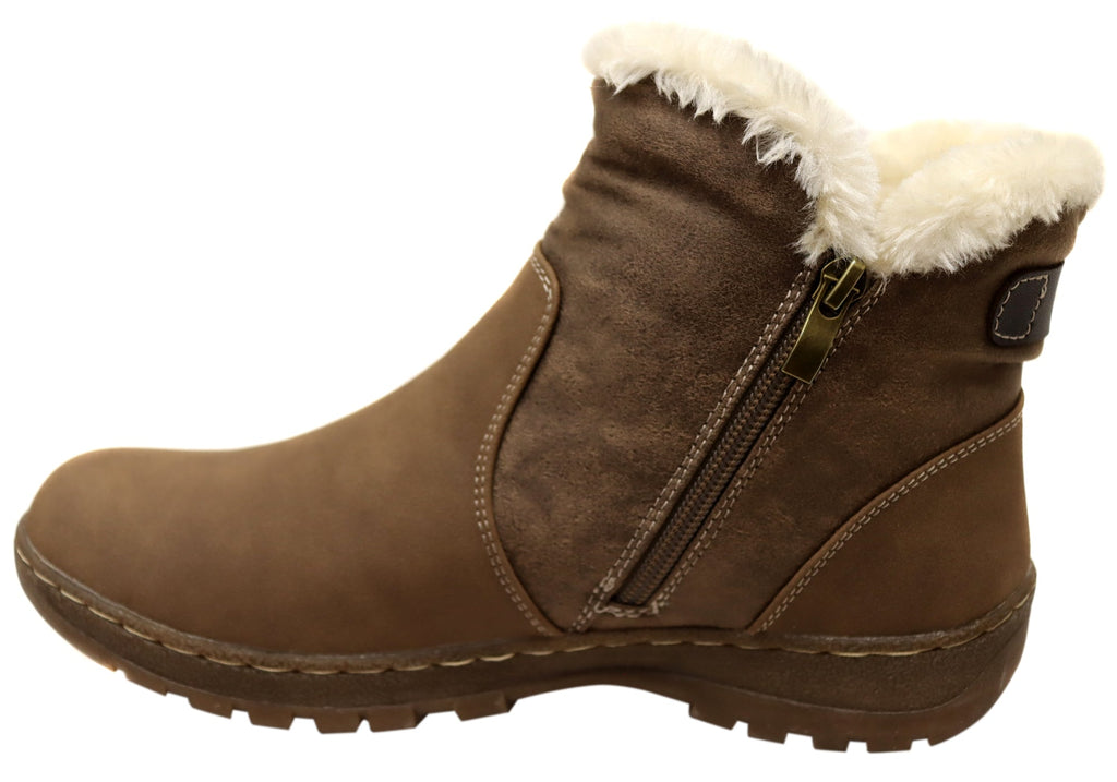 Ginger Womens Comfortable Ankle Boots