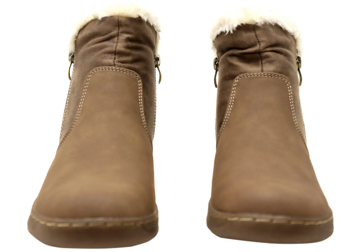 Ginger Womens Comfortable Ankle Boots