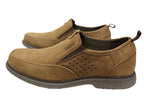 Malibu Brumby Mens Comfortable Leather Slip On Shoes