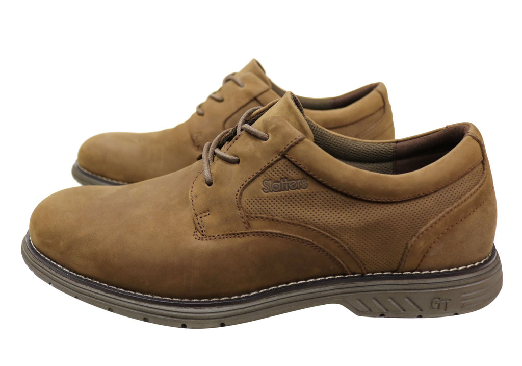 Monaco Brumby Mens Comfortable Leather Lace Up Shoes
