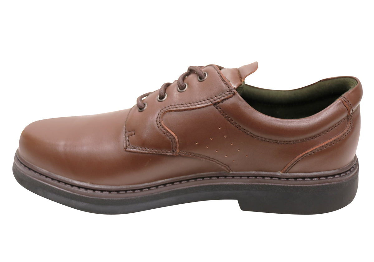 Premier Mens Comfortable Leather Lace Up Dress Shoes