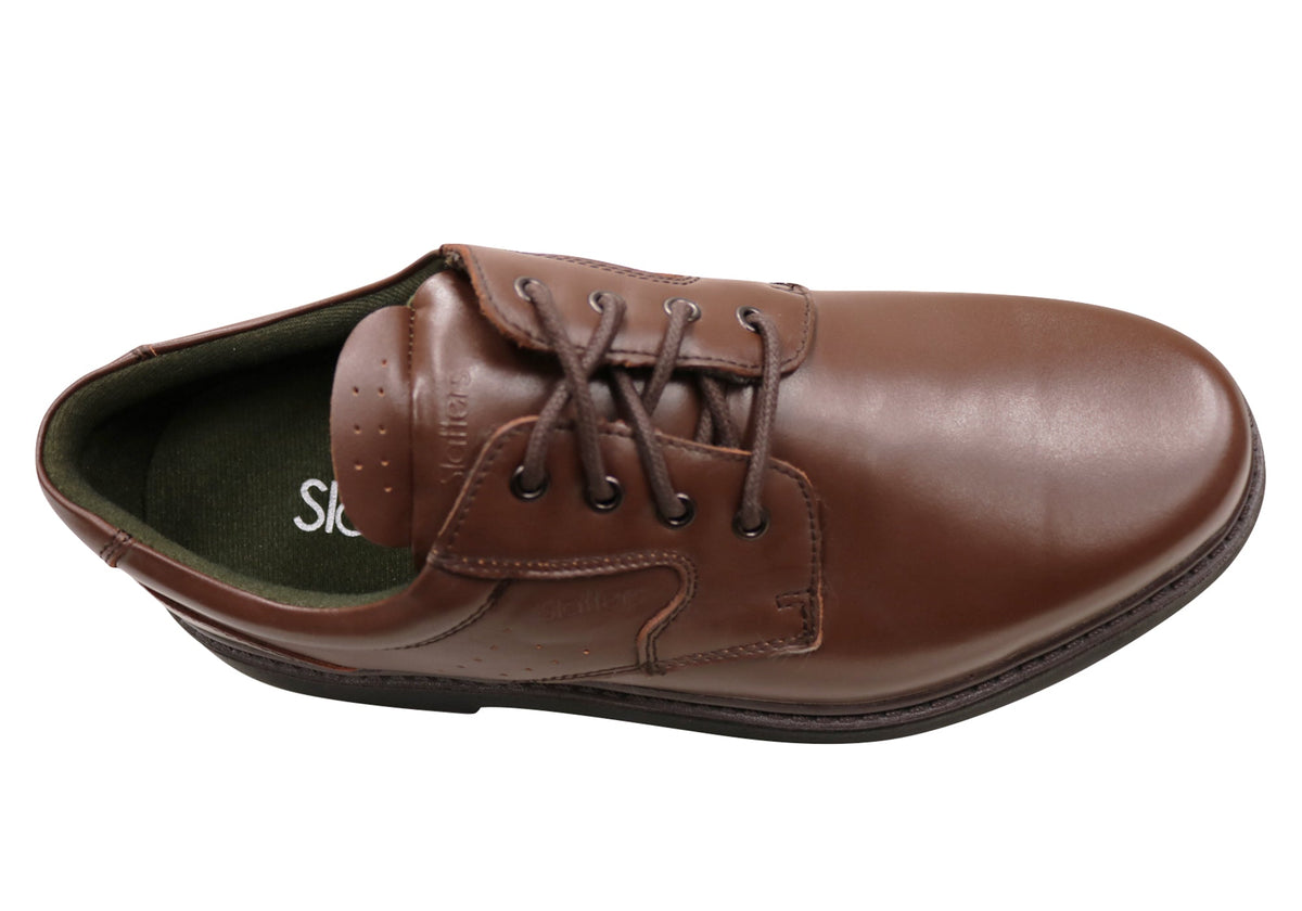 Premier Mens Comfortable Leather Lace Up Dress Shoes