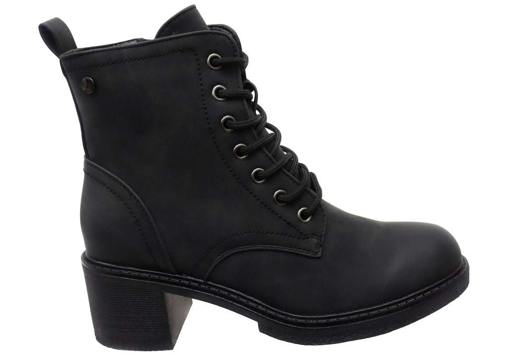 Sibernik Womens Comfortable Lace Up Ankle Boots