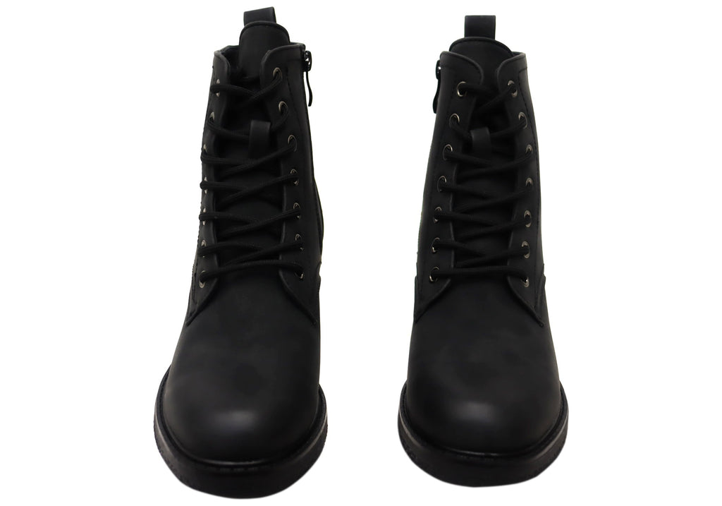 Sibernik Womens Comfortable Lace Up Ankle Boots