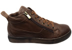 EG1570 Womens Flat Leather European Ankle Boots