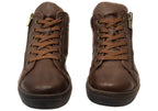 EG1570 Womens Flat Leather European Ankle Boots