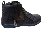 Bangle Womens European Comfortable Leather Ankle Boots