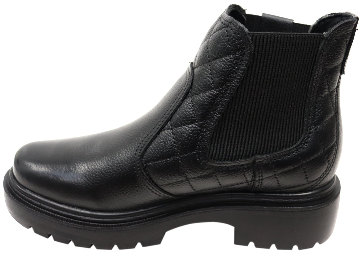 Glayde Womens Brazilian Leather Platform Ankle Boots