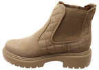 Glayde Womens Brazilian Leather Platform Ankle Boots