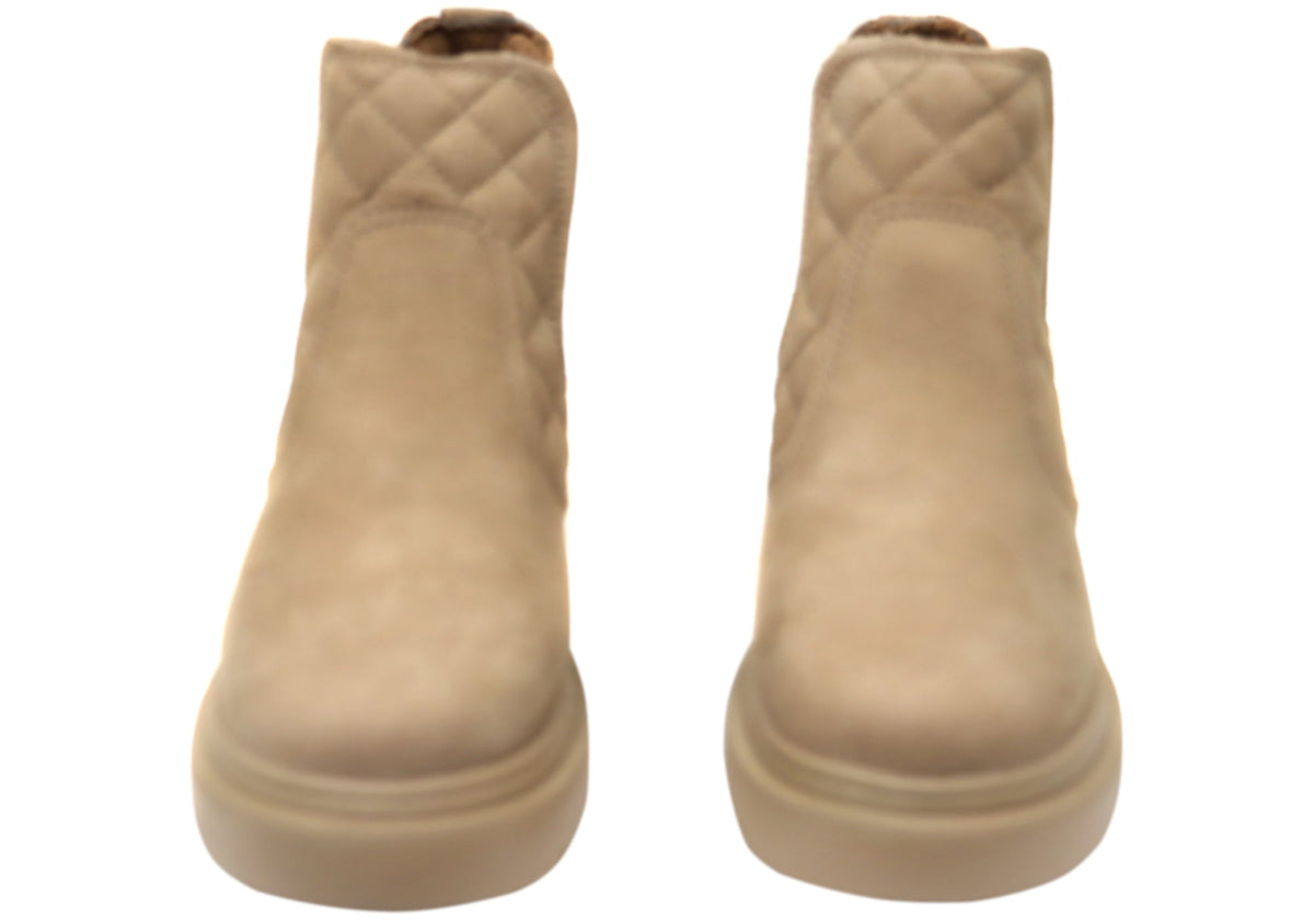 Glayde Womens Brazilian Leather Platform Ankle Boots