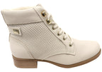 Minki Womens Comfortable Brazilian Leather Lace Up Boots
