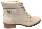 Minki Womens Comfortable Brazilian Leather Lace Up Boots