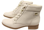 Minki Womens Comfortable Brazilian Leather Lace Up Boots