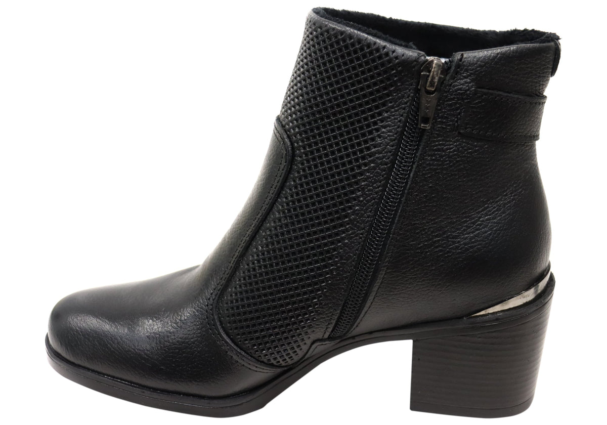 Mercury Womens Comfortable Brazilian Leather Ankle Boots