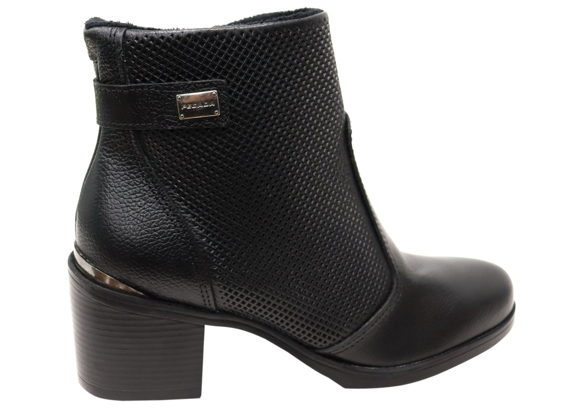 Mercury Womens Comfortable Brazilian Leather Ankle Boots