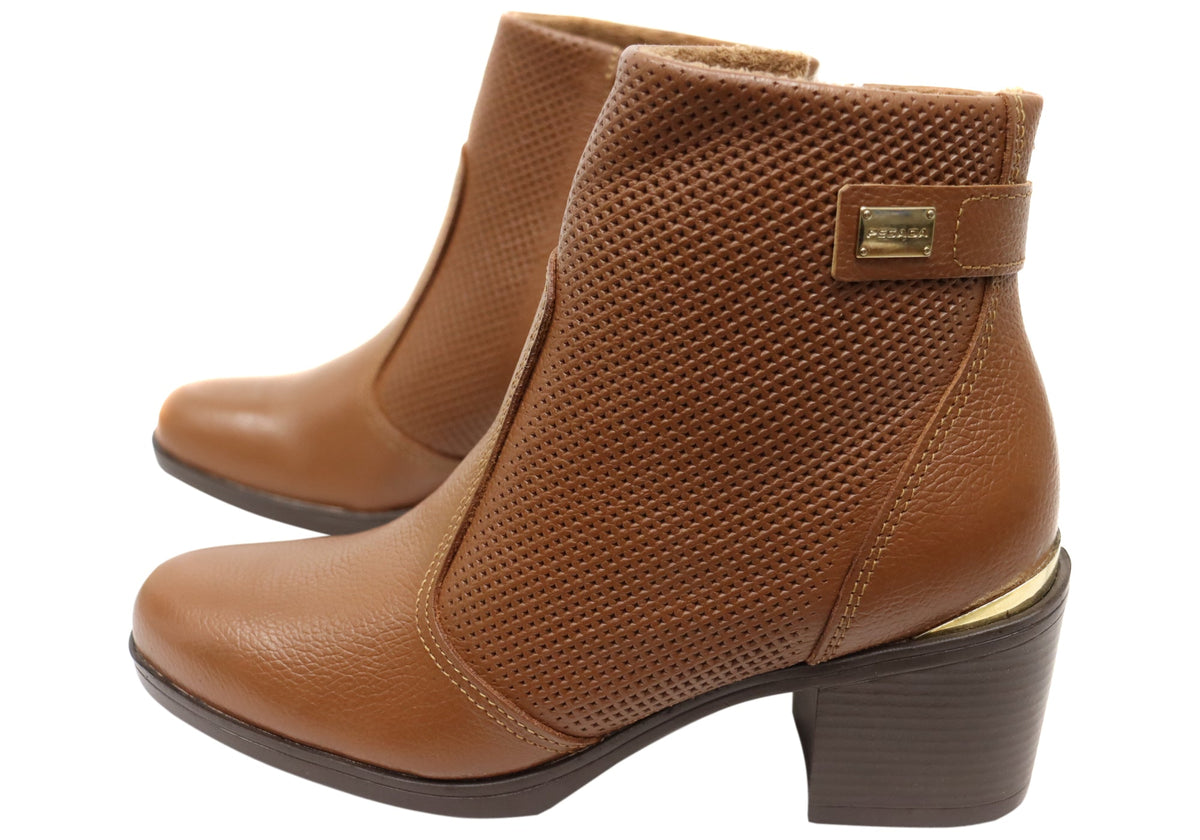 Mercury Womens Comfortable Brazilian Leather Ankle Boots