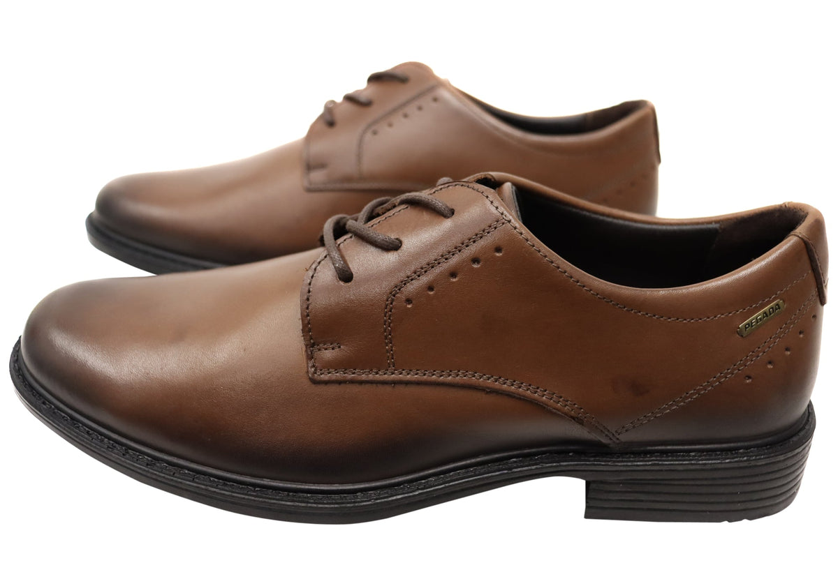 Bruno Mens Comfortable Brazilian Leather Lace Up Dress Shoes