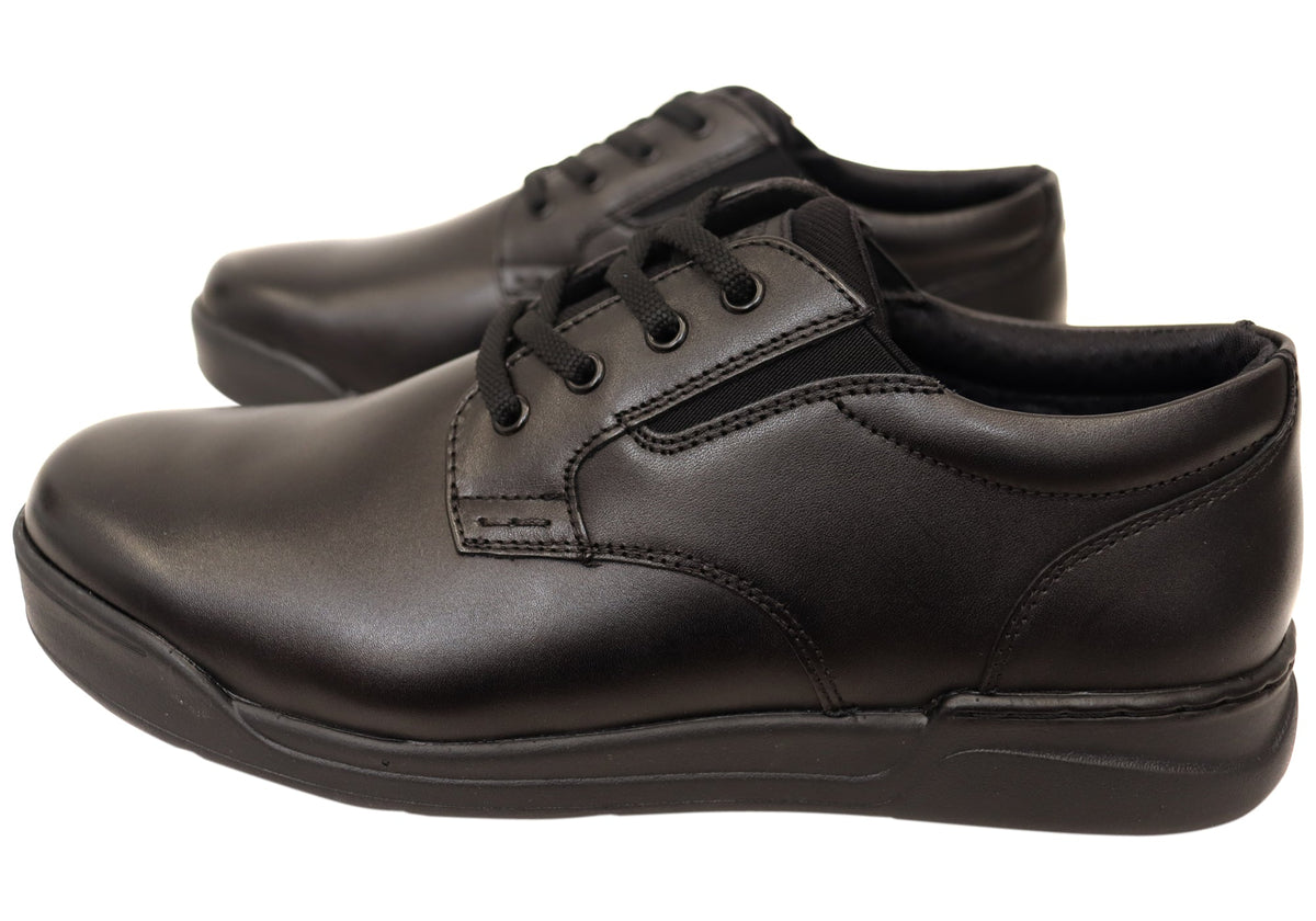 Mens Defender EE Extra Wide Leather Shoes