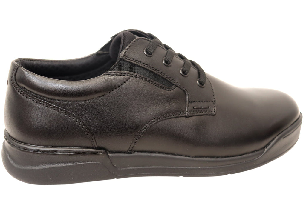 Mens Defender EE Extra Wide Leather Shoes