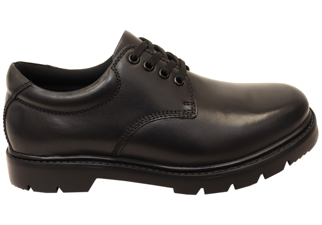 Mens Patrol EE Extra Wide Leather Lace Up Comfortable Shoes