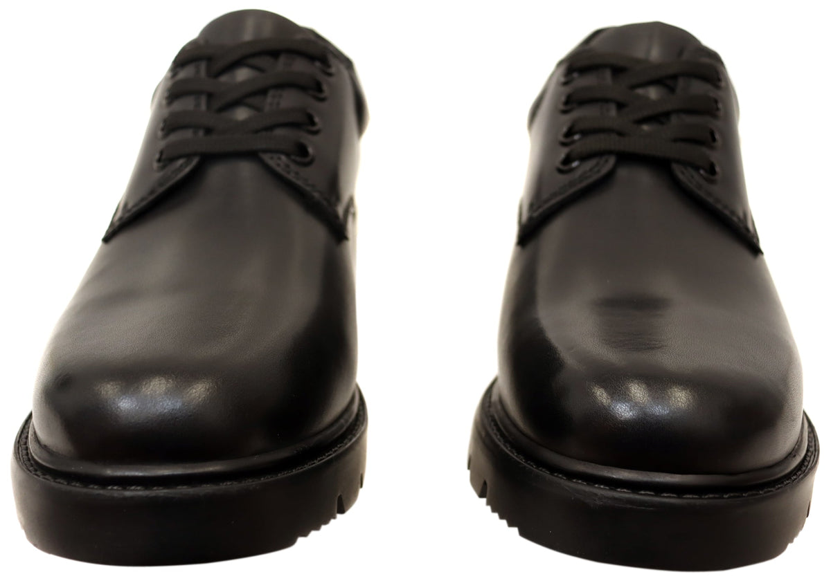 Mens Patrol EE Extra Wide Leather Lace Up Comfortable Shoes