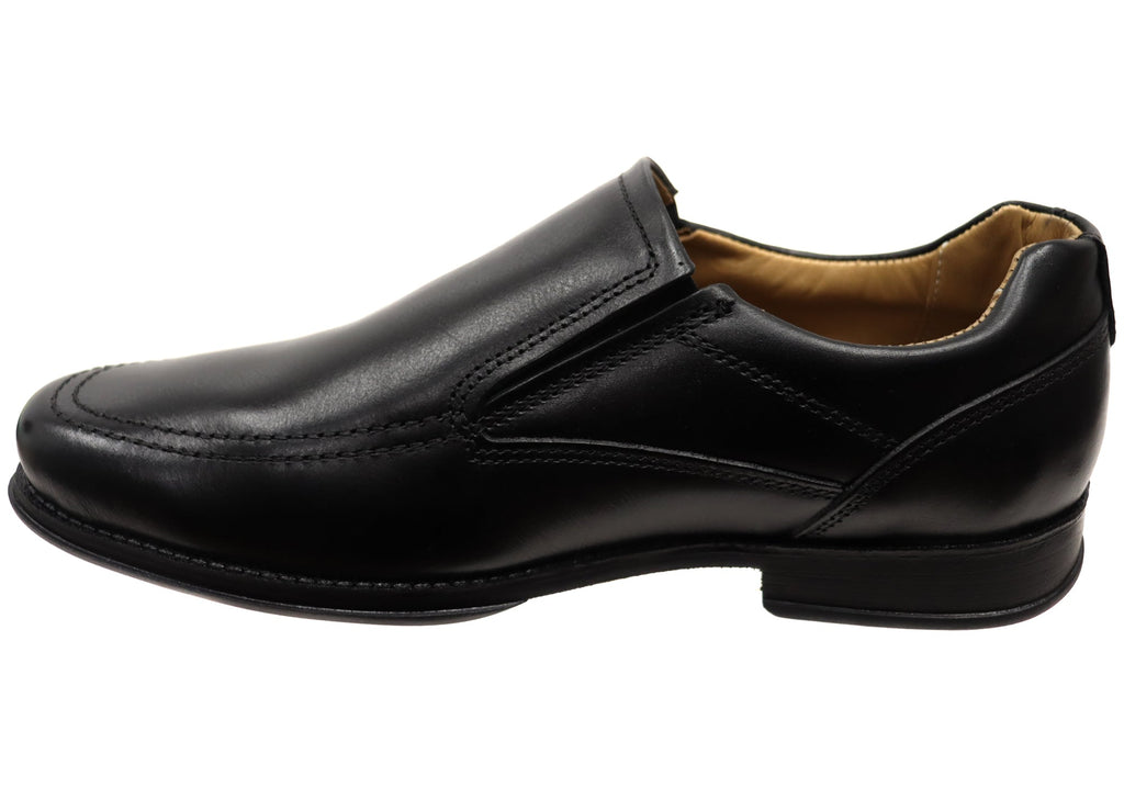 Ian Mens Comfortable Brazilian Leather Slip On Dress Shoes