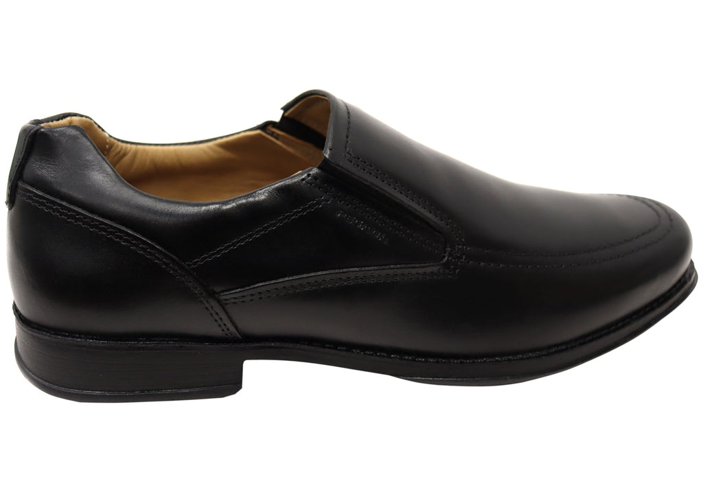 Ian Mens Comfortable Brazilian Leather Slip On Dress Shoes