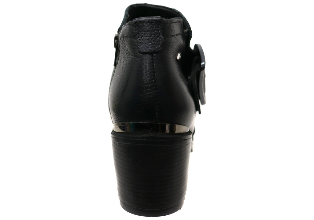 Macey Womens Comfortable Brazilian Leather Ankle Boots