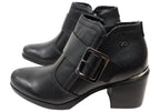 Macey Womens Comfortable Brazilian Leather Ankle Boots
