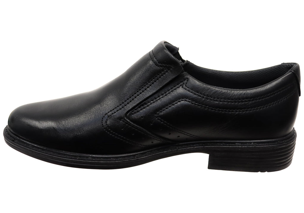Kaine Mens Comfortable Brazilian Leather Slip On Dress Shoes