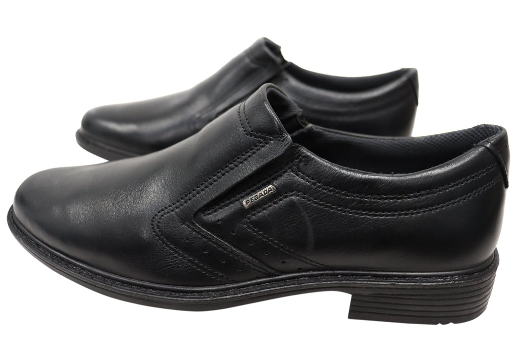 Kaine Mens Comfortable Brazilian Leather Slip On Dress Shoes