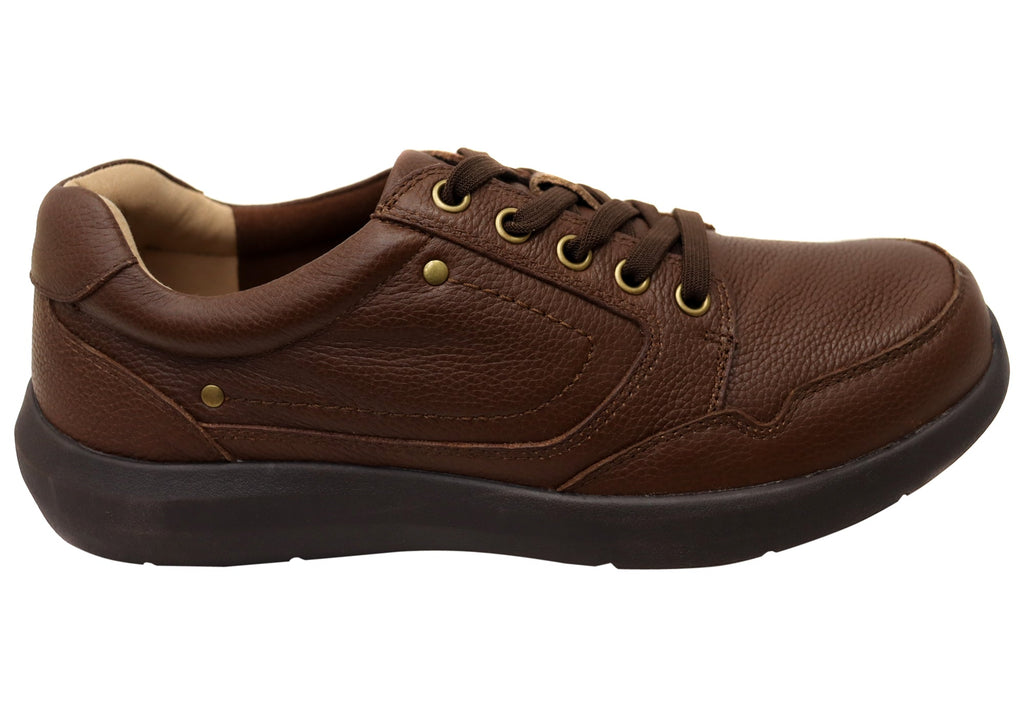Samuel Lace Up Mens Leather Supportive Extra Extra Wide Shoes