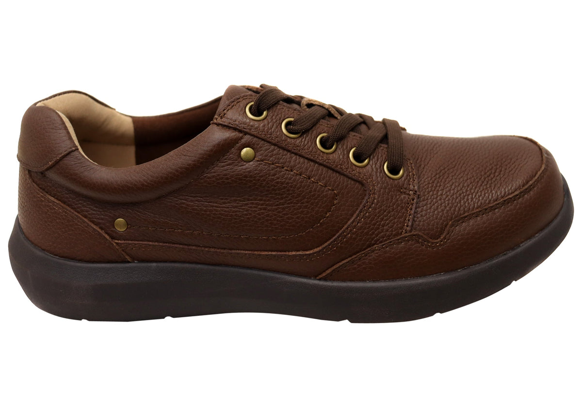 Samuel Lace Up Mens Leather Supportive Extra Extra Wide Shoes