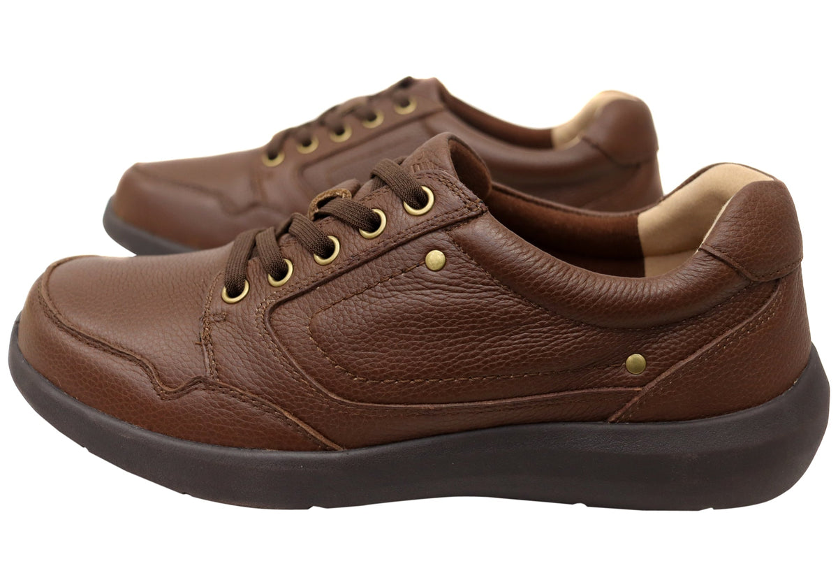 Samuel Lace Up Mens Leather Supportive Extra Extra Wide Shoes