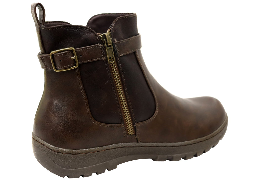 Grey Womens Comfortable Ankle Boots