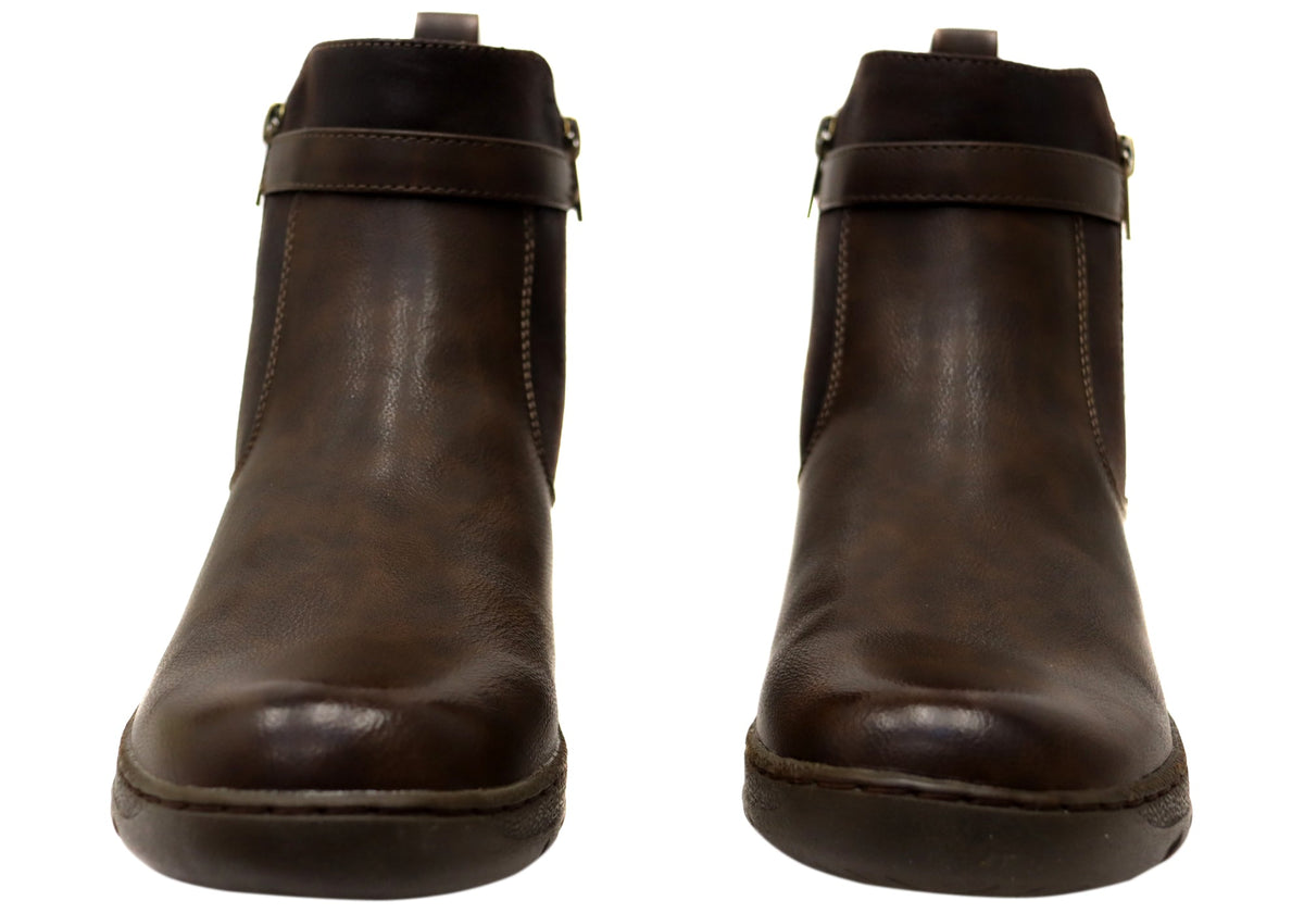 Grey Womens Comfortable Ankle Boots
