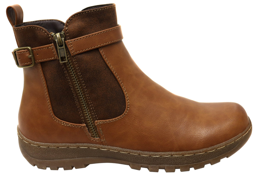 Grey Womens Comfortable Ankle Boots