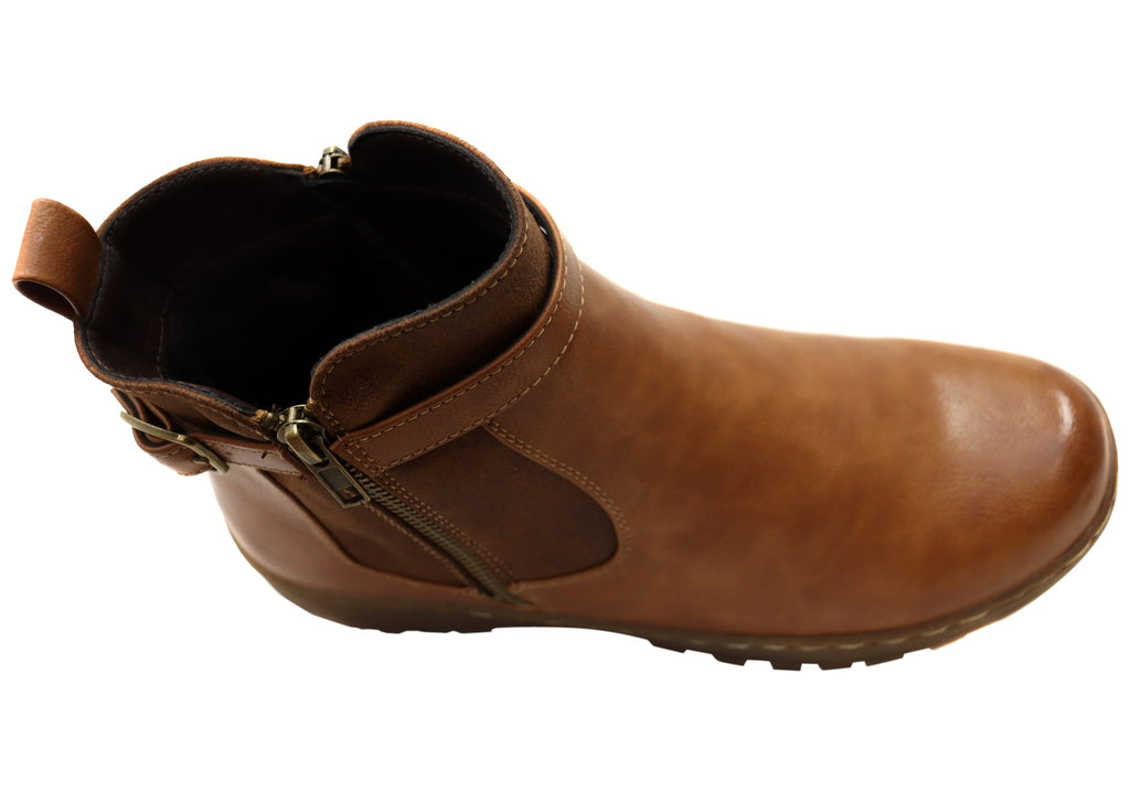 Grey Womens Comfortable Ankle Boots