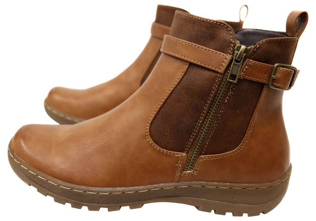 Grey Womens Comfortable Ankle Boots
