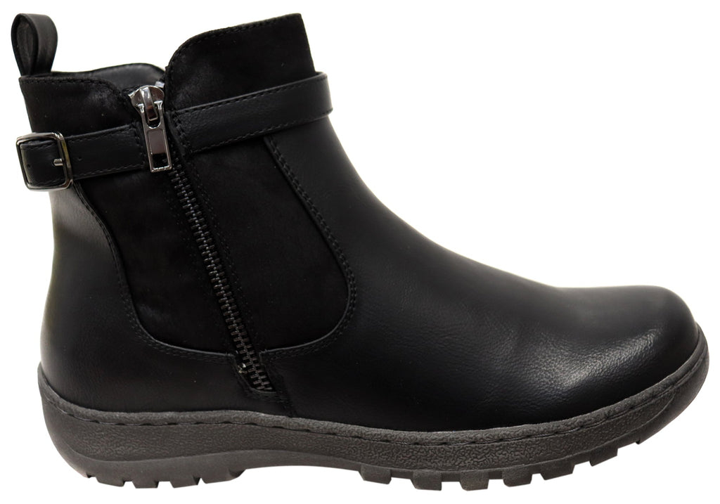 Grey Womens Comfortable Ankle Boots